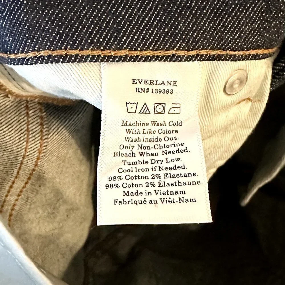 NWT Everlane Blue The Mid Rise Skinny - Size 28 Regular